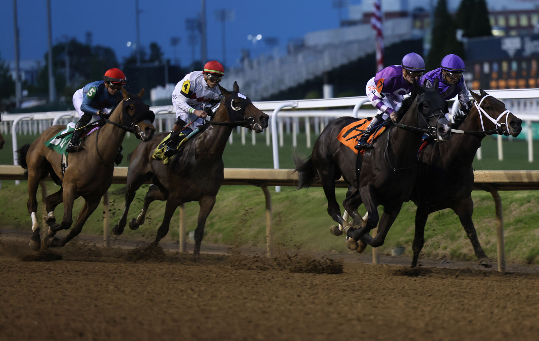 Horses race during Opening Night April 26.JPG